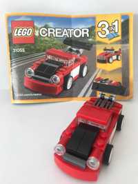 LEGO 31055 Creator 3w1  Czerwona wyścigówka z 2017 r. zestaw kompletny