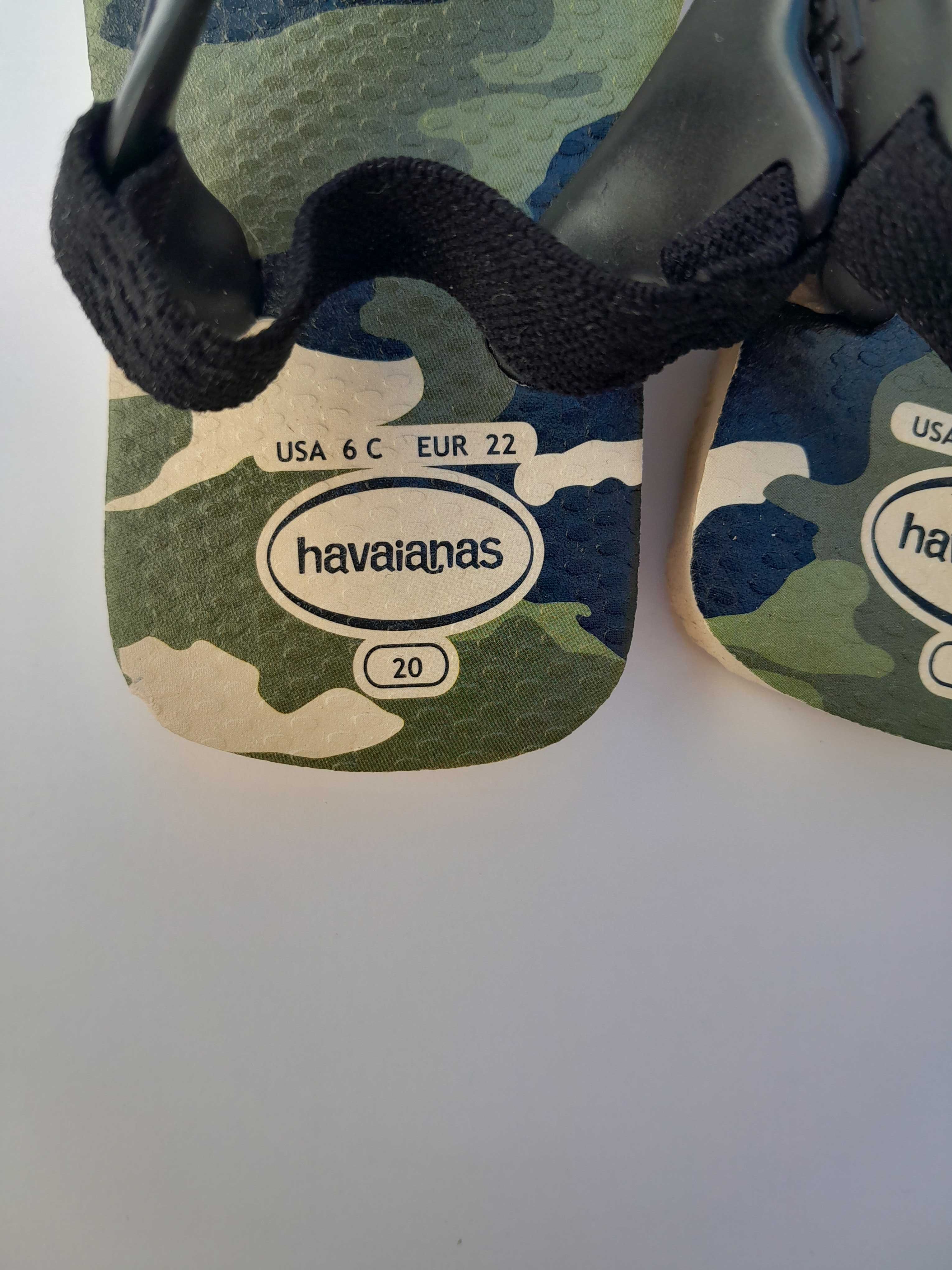 Chinelos havaianas bebé tam 22 militar camuflado