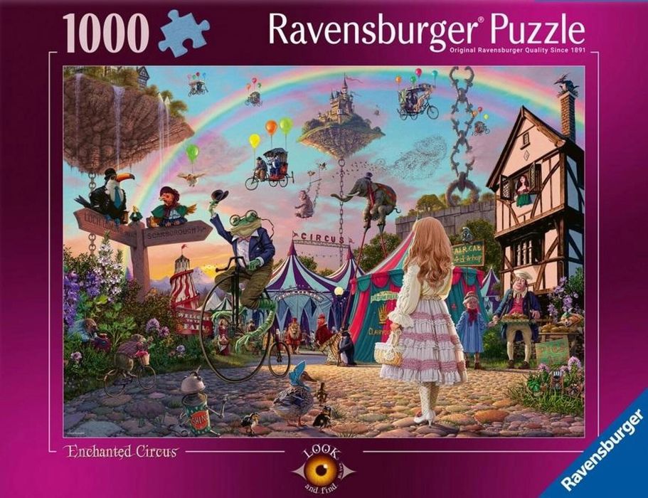 Puzzle 1000 Zaczarowany cyrk pudełko,