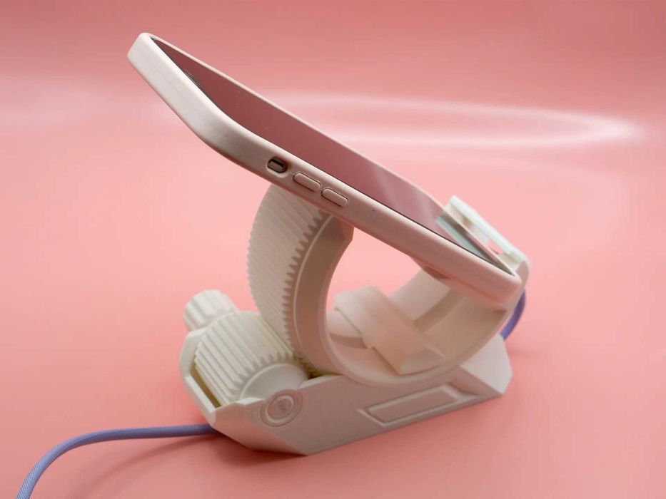 Suporte / Dock para Telemóvel com Engrenagem