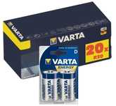Zestaw 20x baterie alkaliczne VARTA R20 Typ D Energy BAVA 4120