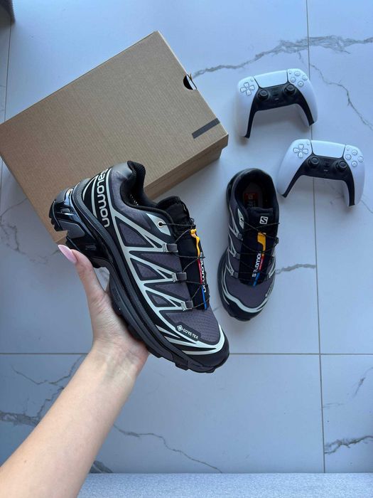 Кросівки чоловічі Salomon XT-6 Grey Soft Ground Black Gore-Tex