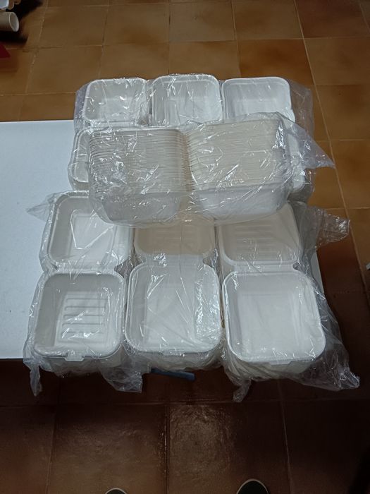 Embalagens take away hambúrguer