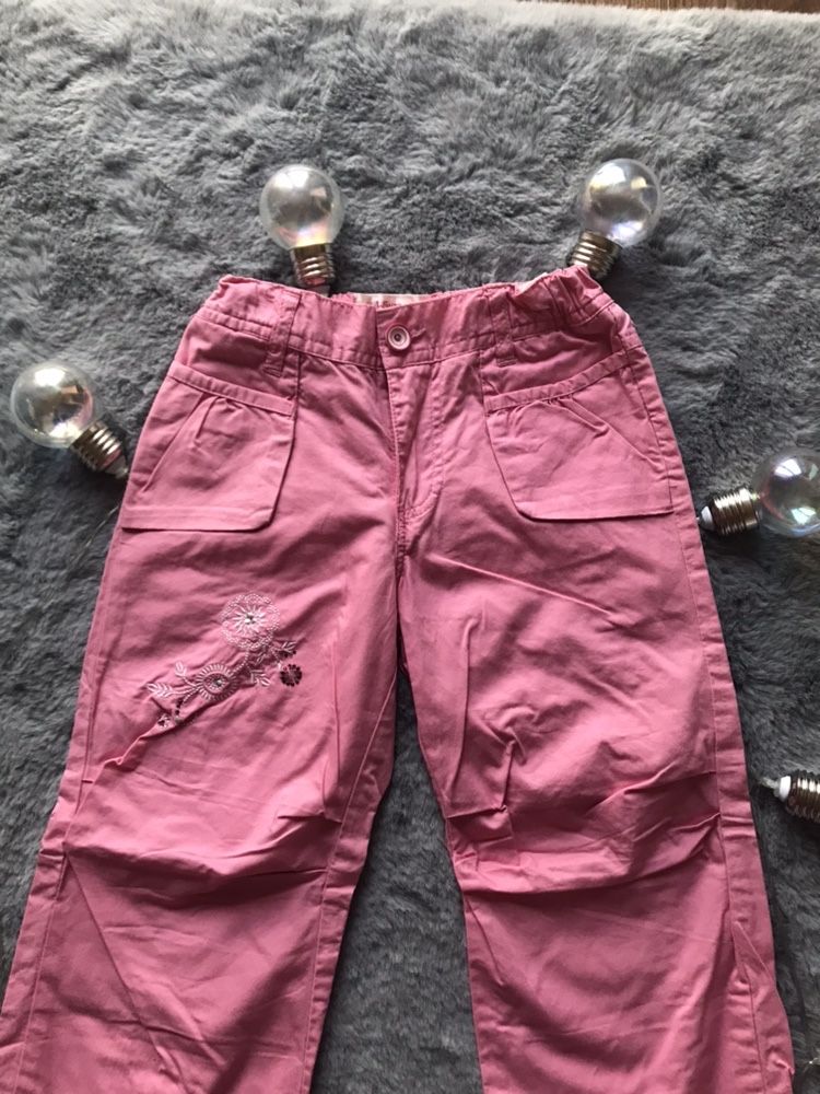 długie różowe spodnie rozmiar 110 reserved