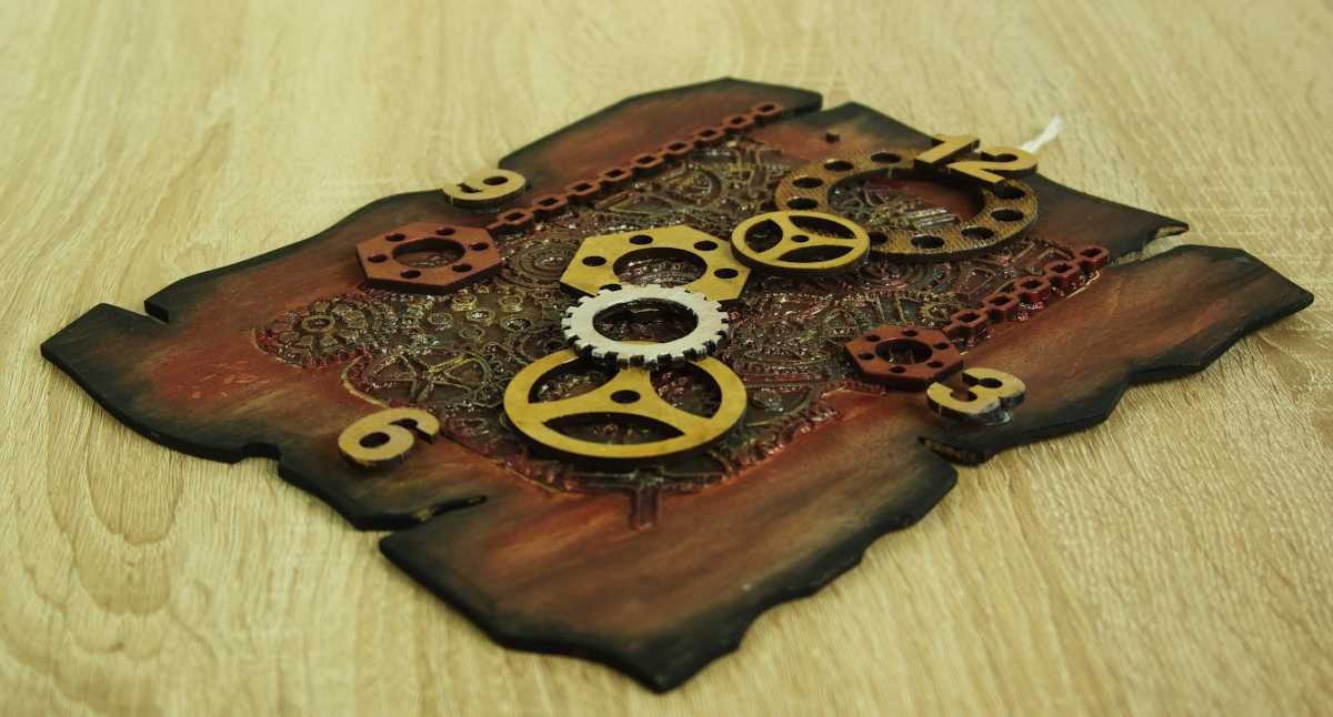 Zawieszka na ścianę steampunk  mixed-media