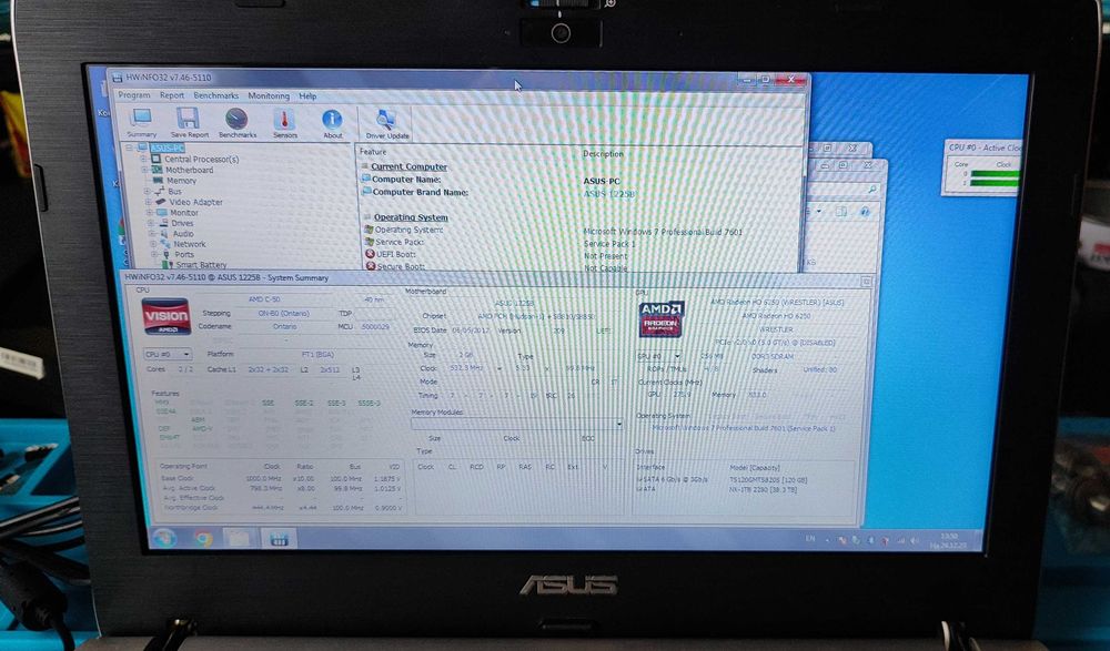 Нетбук 11.6" Asus Eee PC 1225B (без батареї) + сумка
