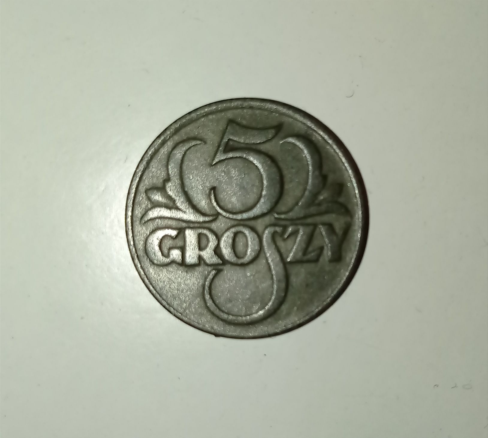 Moneta 5 groszy z 1928 roku