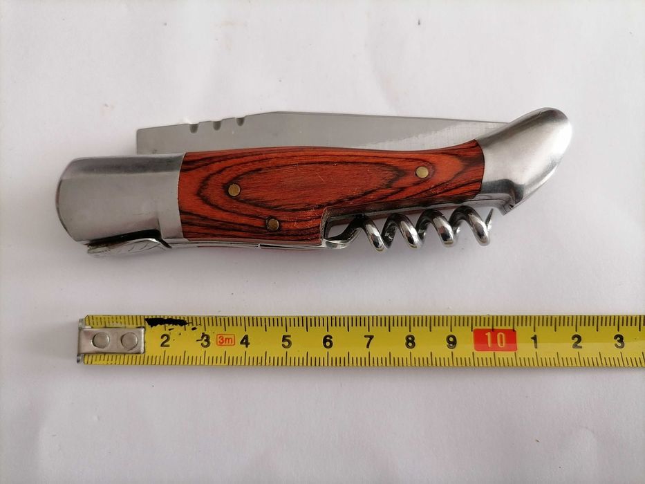 Canivete Coleção Caça Laguiole/Tipo ? com Saca Rolhas - Cabo Madeira