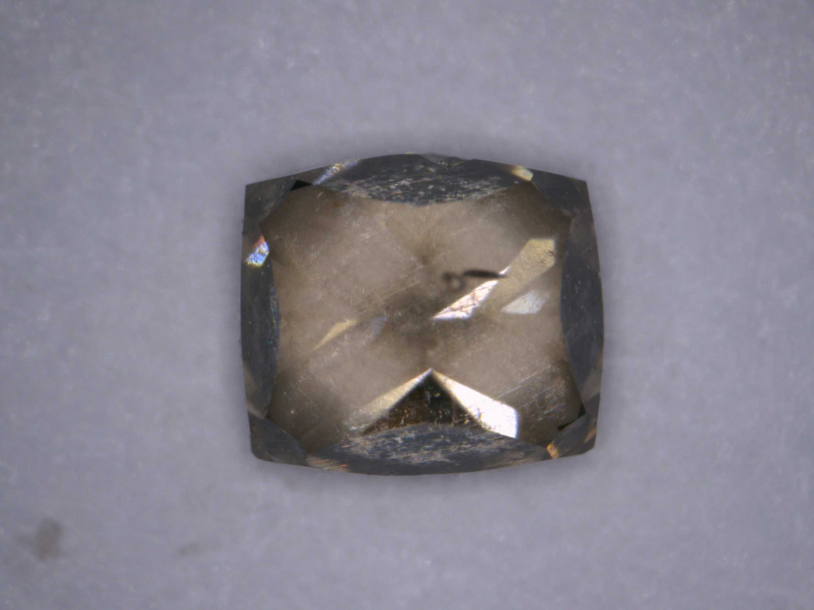 Naturalny Diament 0.11ct Żółty Cushion I1