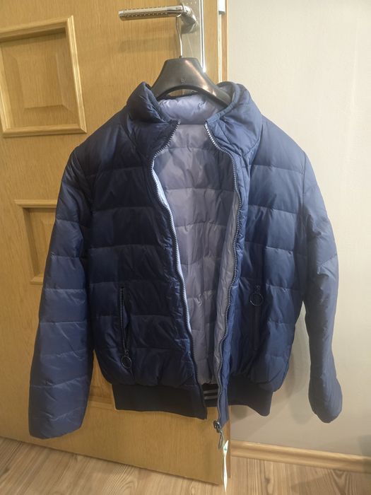 Kurtka Benetton, damska, dwustronna, lekka z naturalnym wypełnieniem