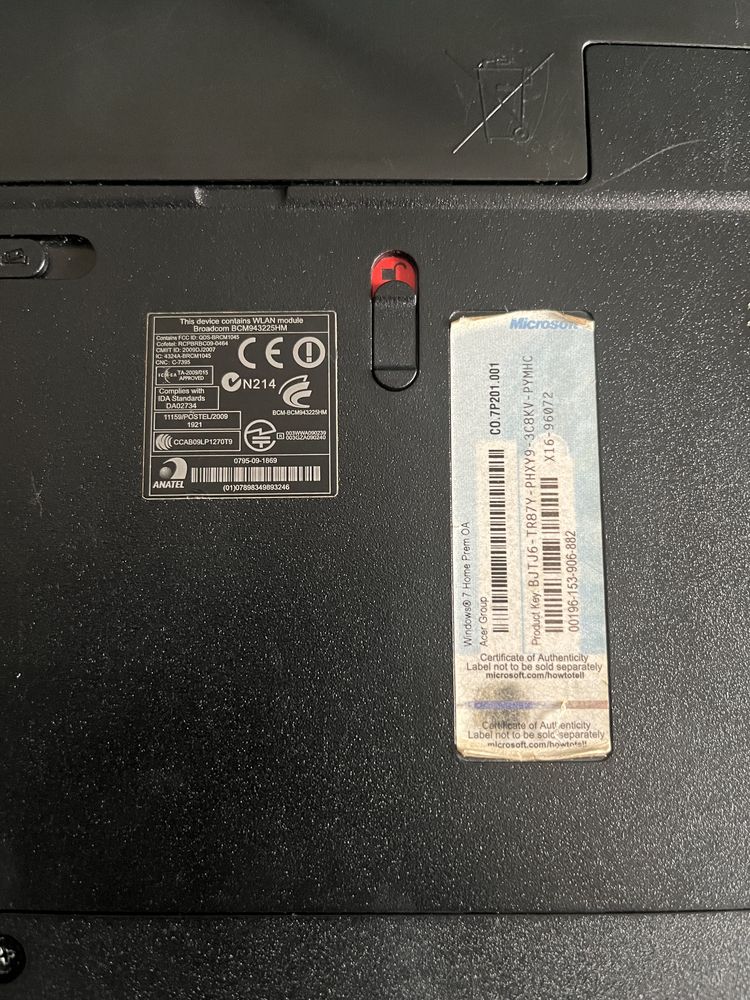 Laptop ACER ASPIRE  5742
