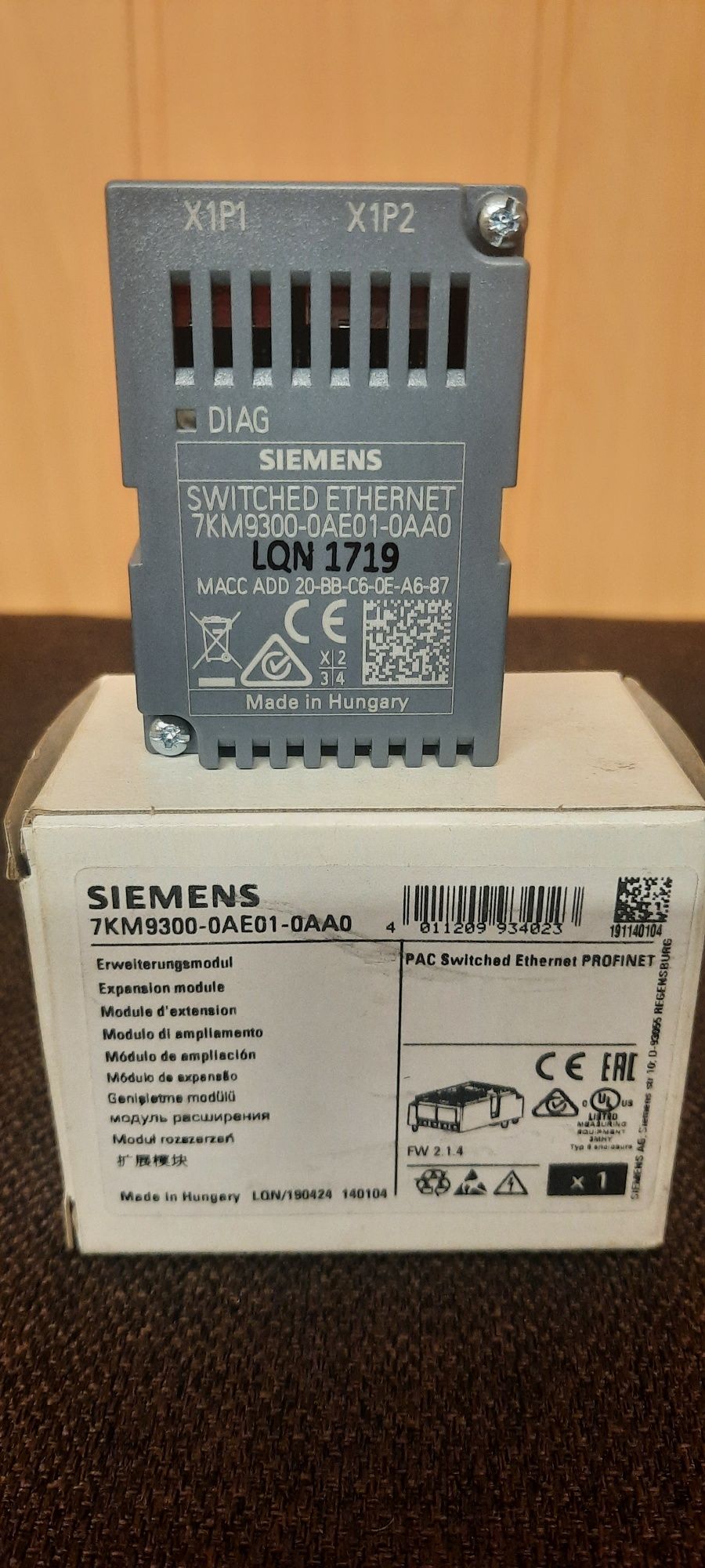Miernik analizator licznik parametrów sieci Siemens PAC4200