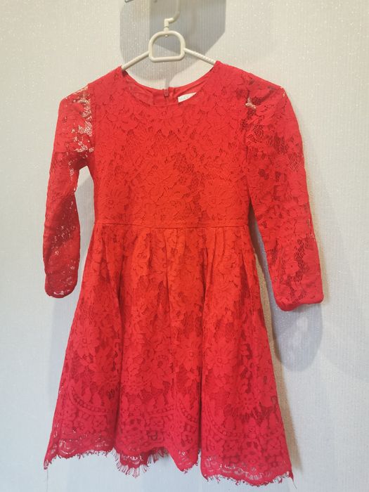 Czerwona sukienka 128 z 5*10*15 Święta Wigillia