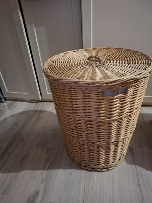 Kosz na pranie wiklinowy
