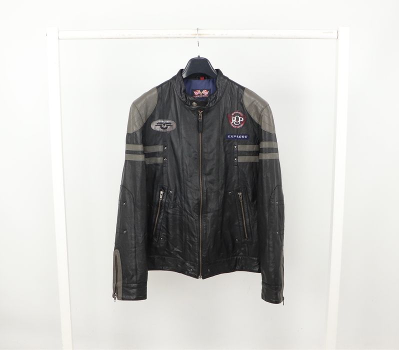 Чоловіча Шкіряна Куртка Speed Man