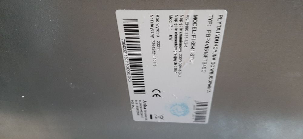 Płyta indukcyjna amica