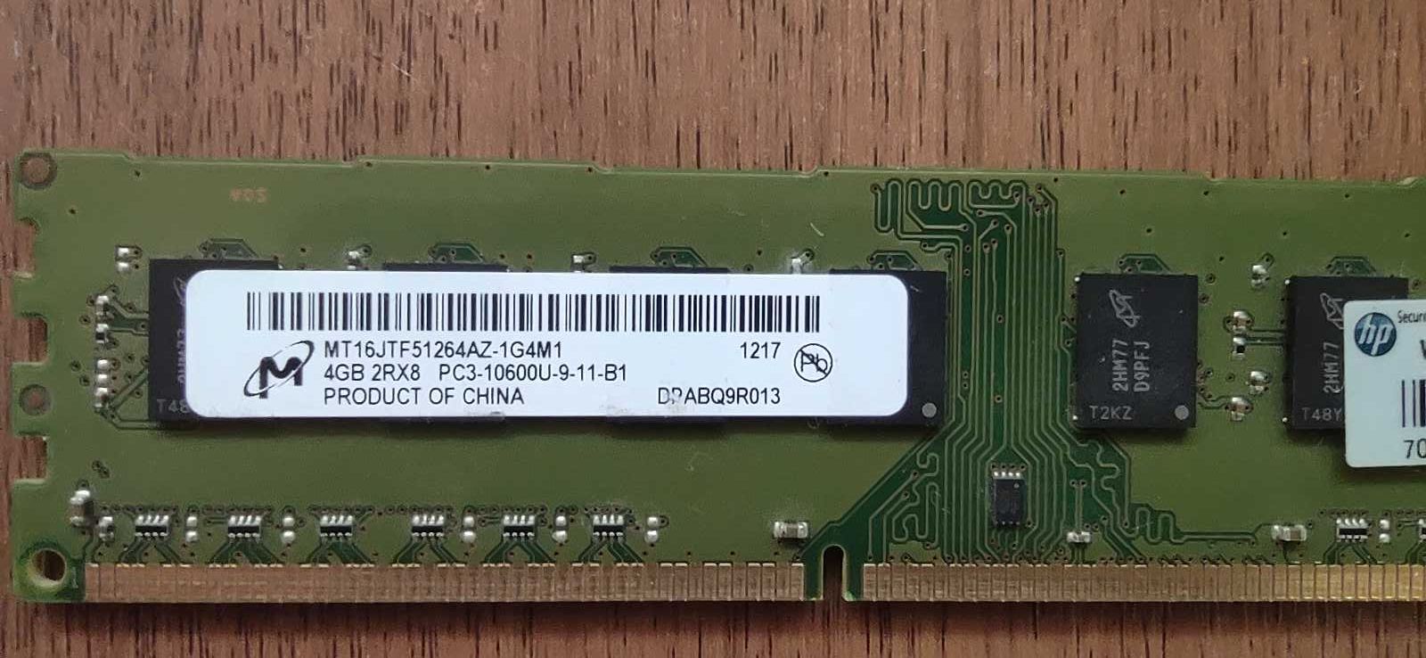 Оперативная память Micron ( DDR3, 4Gb, 1333 MHz, MT16JTF51264AZ-1G4M1)