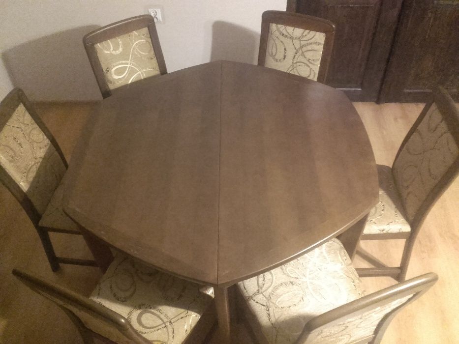 Stół dębowy+6krzeseł