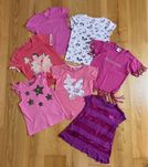 7x t-shirt+ krótka piżamka 122-128cm+gratis!