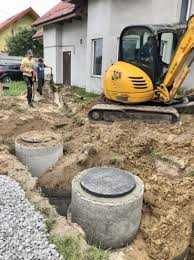 Септик Копання з переливом ВигрібнаЯмаБетонні Круги Кільця Каналізація