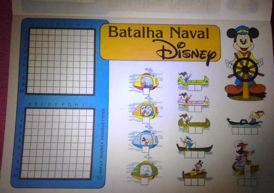 Livro Batalha Naval Disney