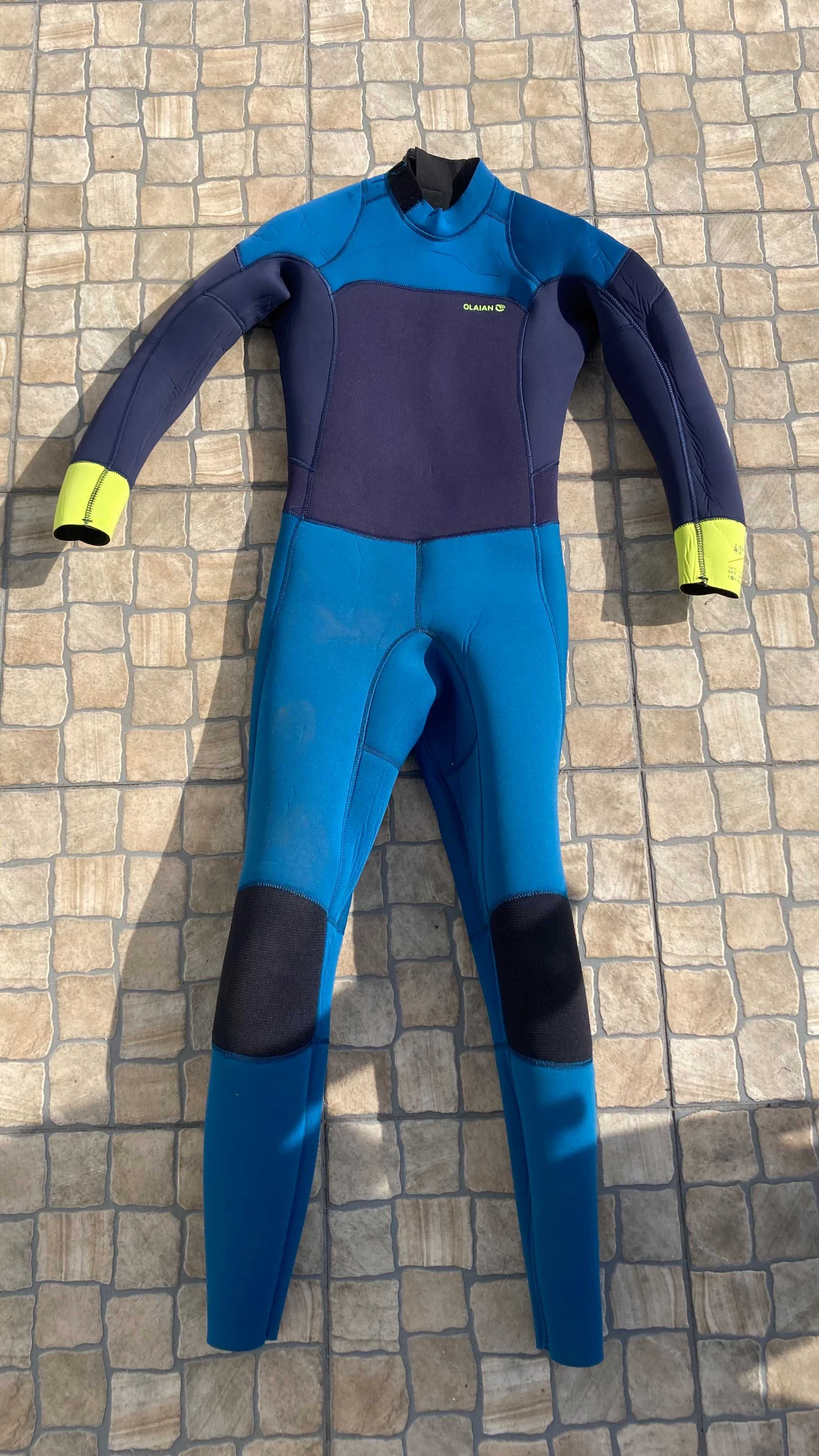 Fato de surf olaian 4/3 para criança de 14anos