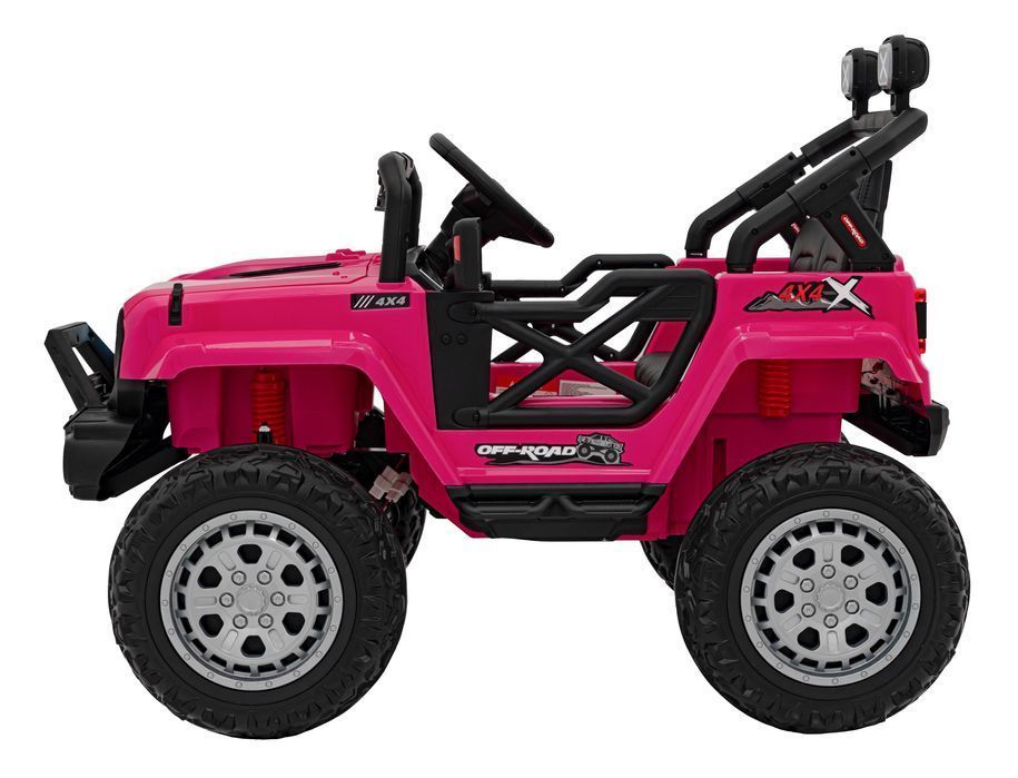 Pojazd na akumulator dla dzieci terenowy 4X4 różowy - EkstraZabawki.pl