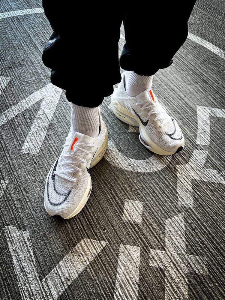 Nike Air Zoom Alphafly Чоловічі білі кросівки найк аір зум альфа флай