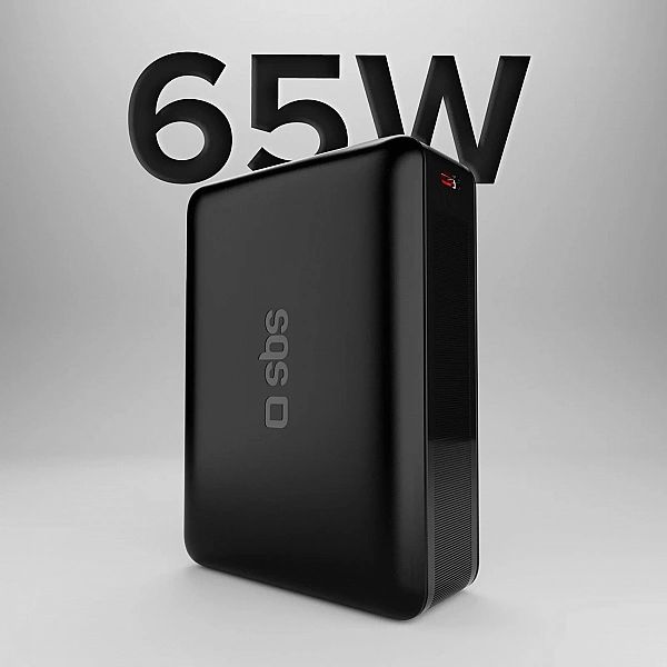 Powerbank SBS 20000mAh 65W PD AFC USB-C USB-A do laptopa, tabletu, sma