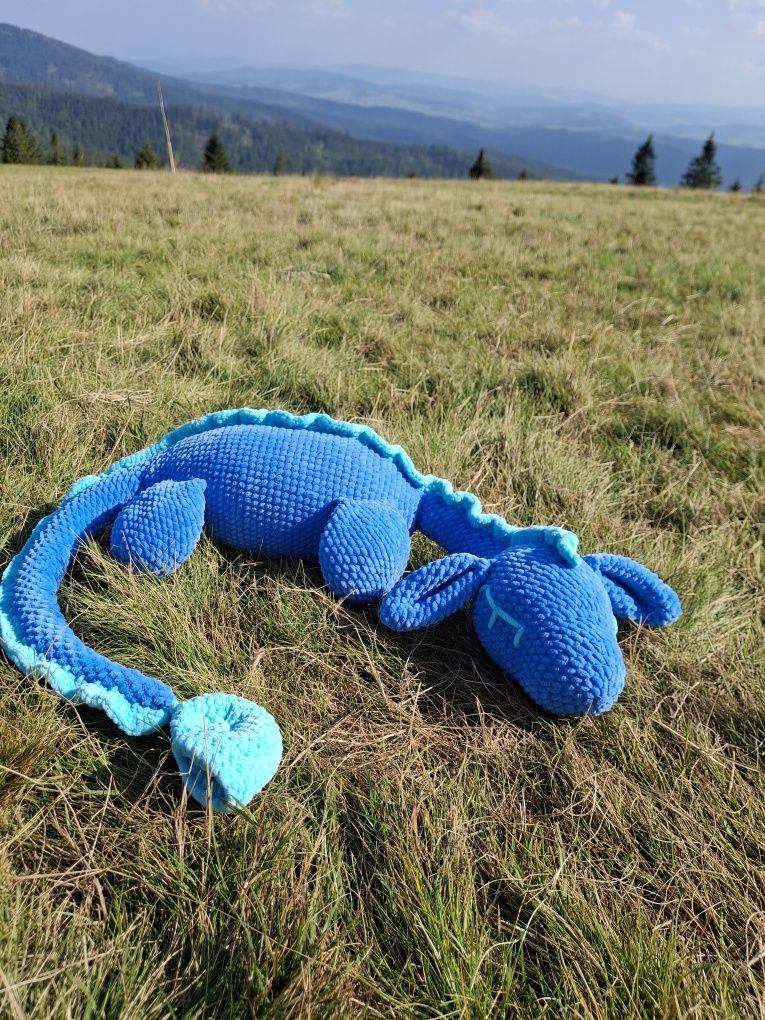Nessi/Nessie/Potwór/Smok na szydełku