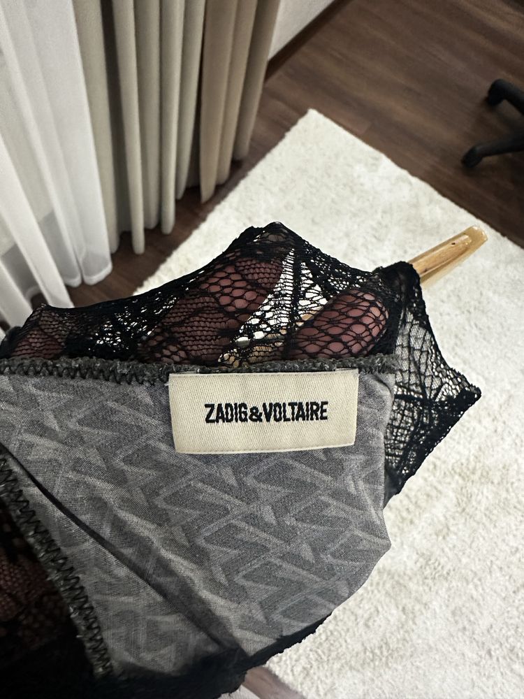 Сарафан з монограмою і мереживом. Zadig&Voltaire