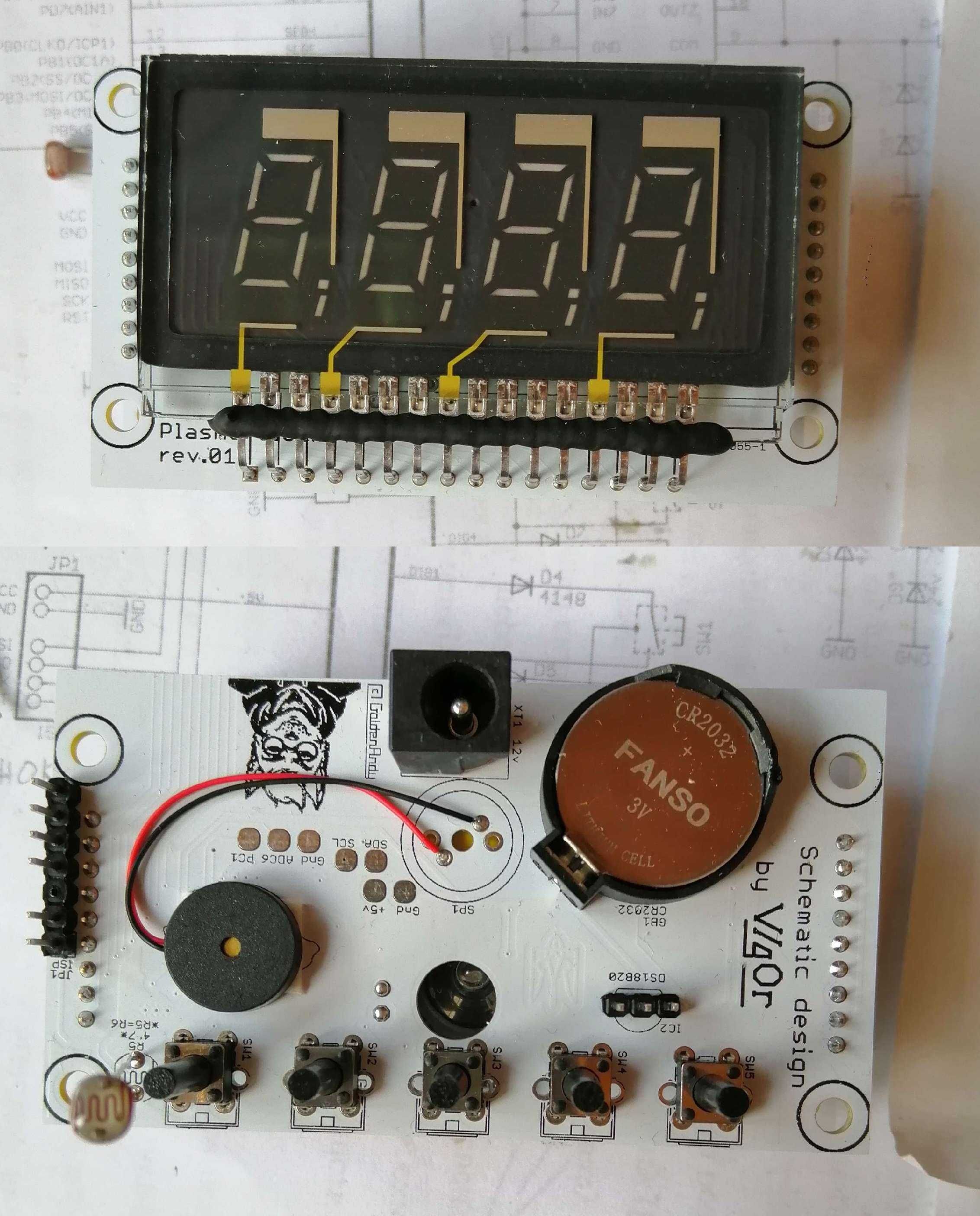 Nixie Clock. Часы на газоразрядном индикаторе панаплекс.