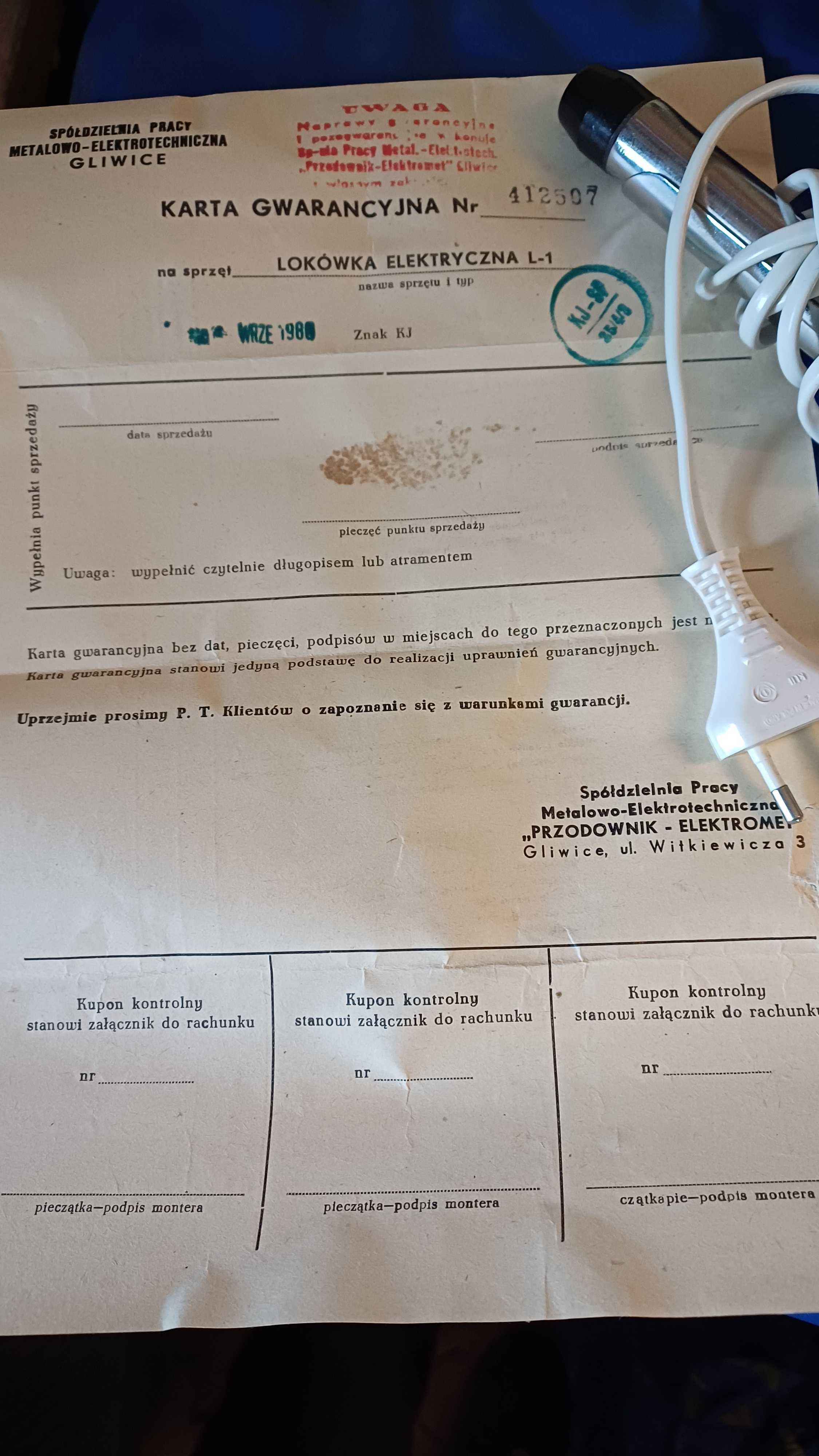 Lokówka  lata 80 Oryginał dla kolekcjonera