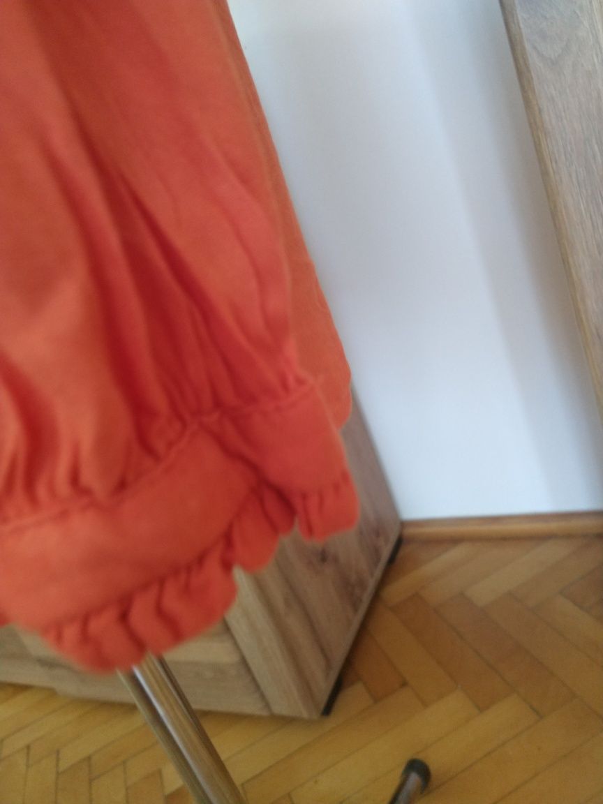 Bluzka damska koszulowa 38 esmara pomarańczowa