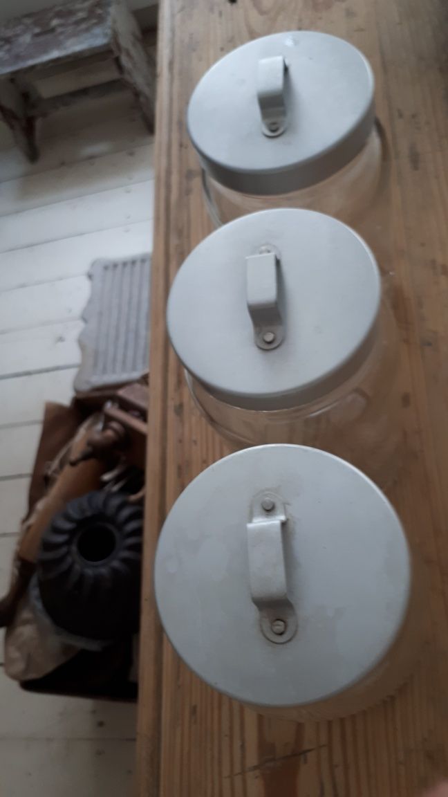 Słoik Ikea Burken, pojemnik szklany, trzy słoiki
