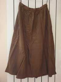 Brązowa spódnica (eko)skórzana Giorgio Mobiani r. 40