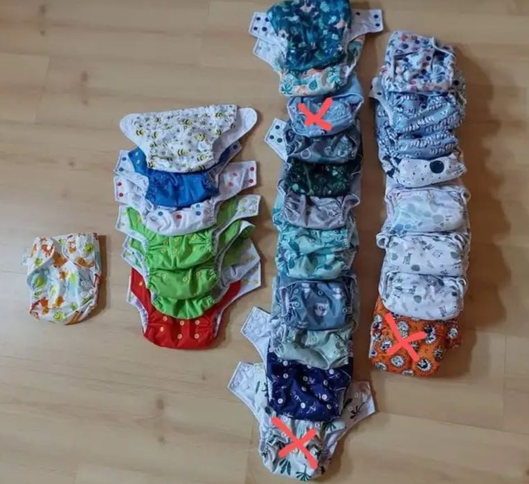 Fraldas reutilizáveis e absorventes