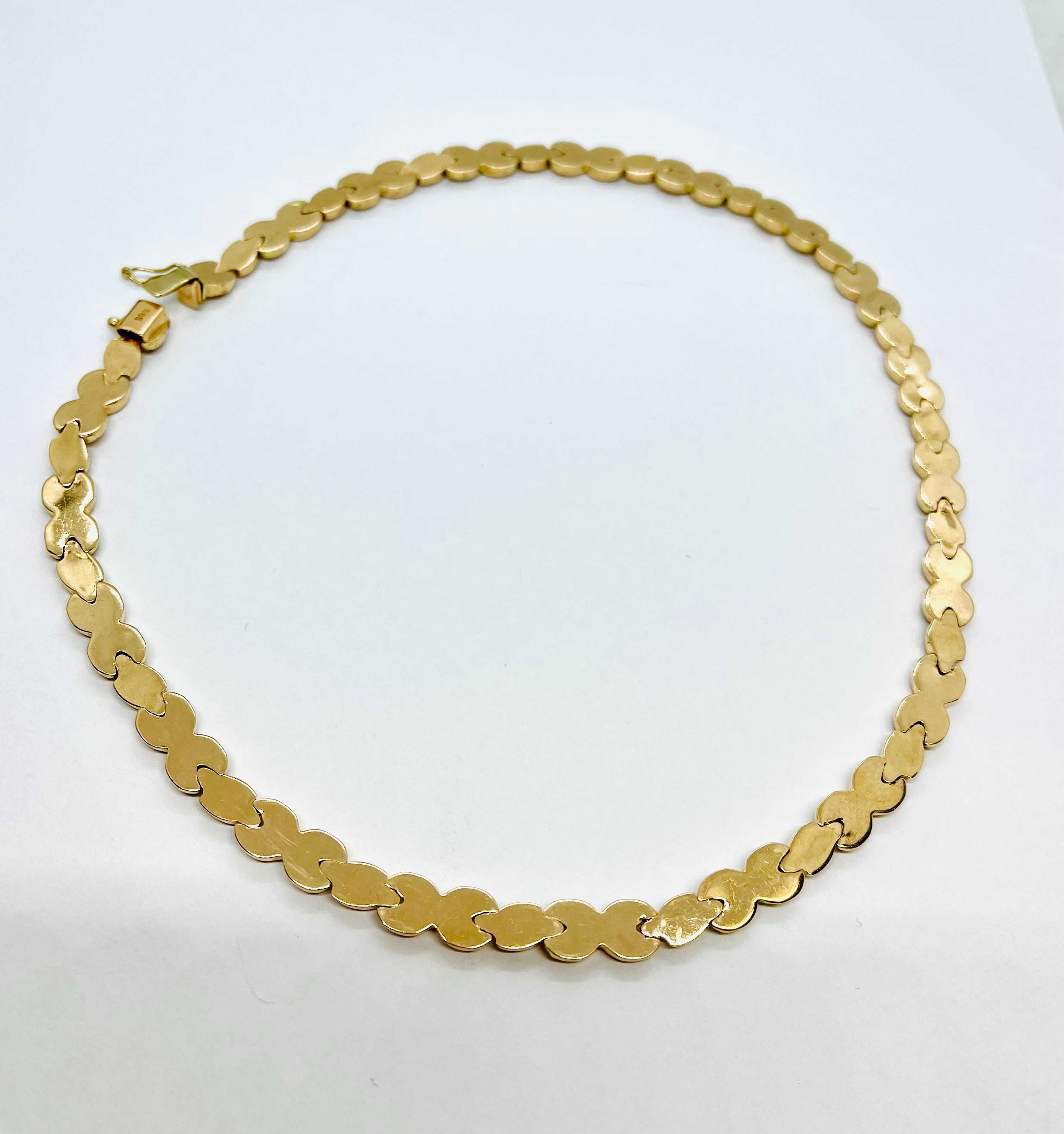 Łańcuszek złoty naszyjnik kolia złota pr.585 -21,92 gram- STAN IDEALNY