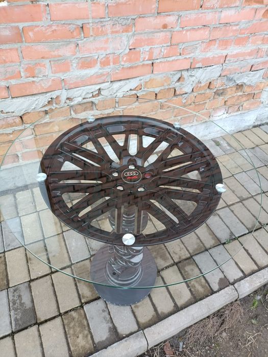 Продам журнальний столик з колінвала і диска автомобільного