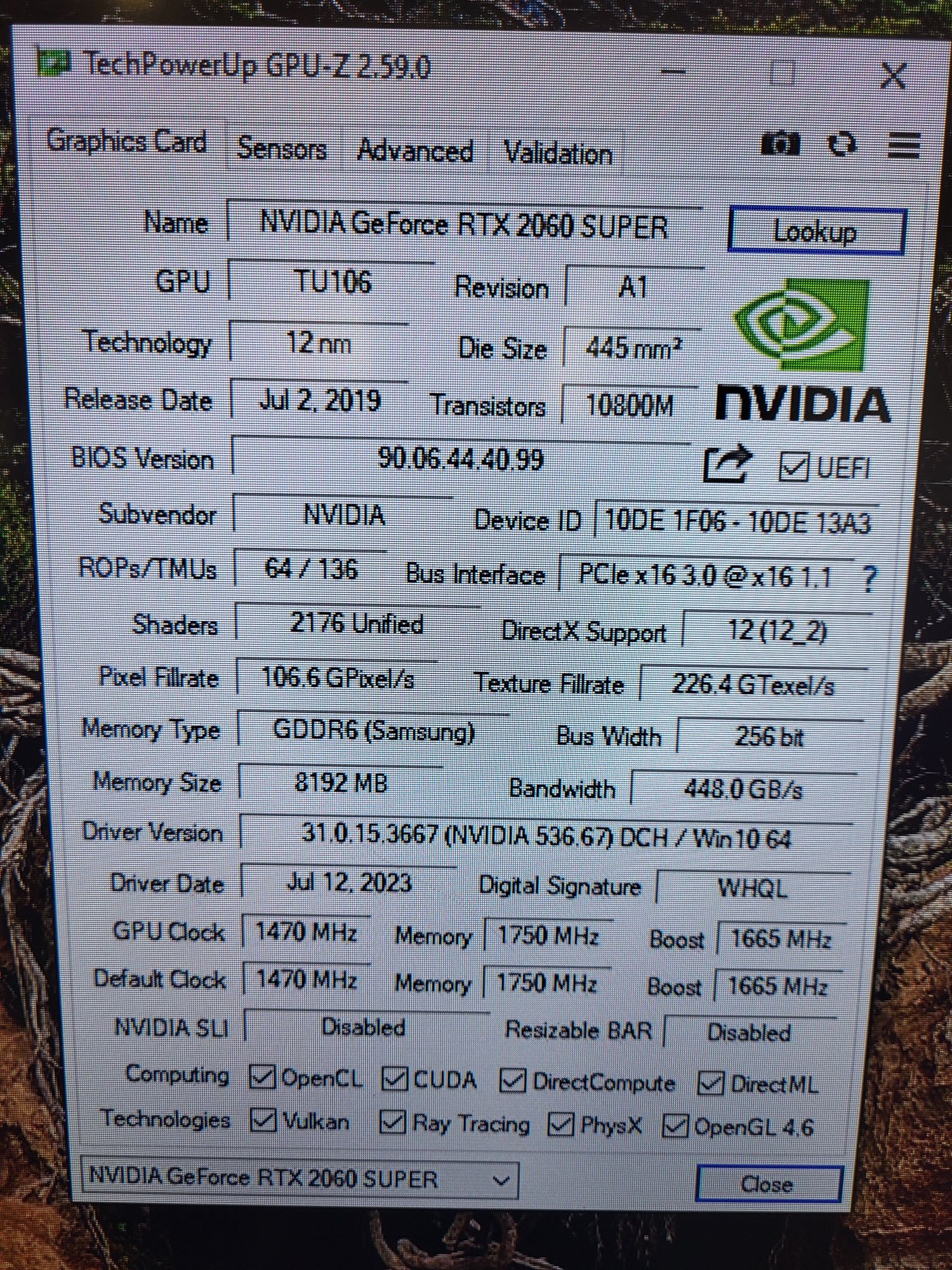 Відеокарта Nvidia GeForce RTX 2060 Super Gaming X 8GB Samsung