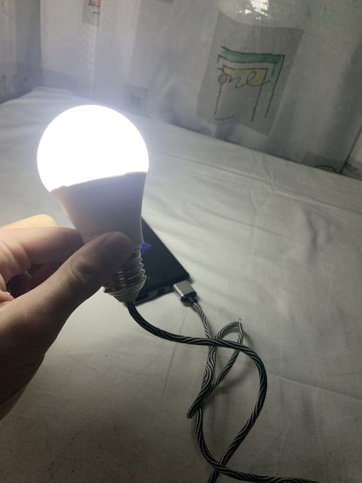 Лампочка на USB с проводом