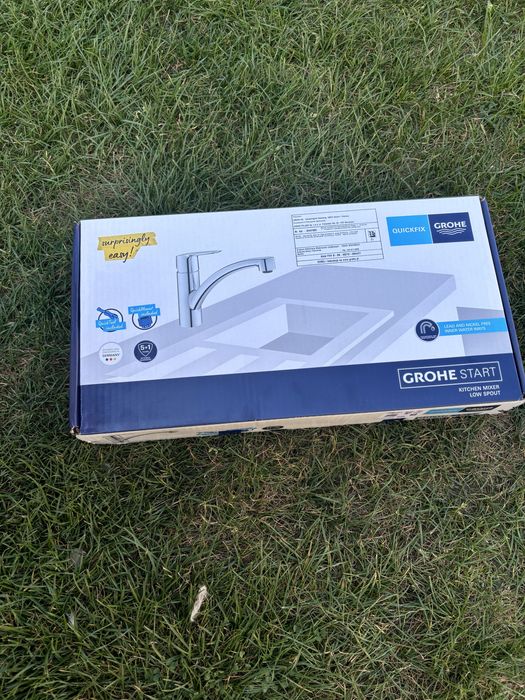 Кран смеситель для кухни кухні кухонный кран Grohe Ispan