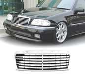 GRELHA FRONTAL MERCEDES W202 93-00 CROMADA