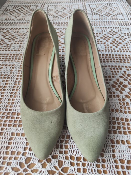 Czółenka damskie pantofle skóra naturalna, wojas