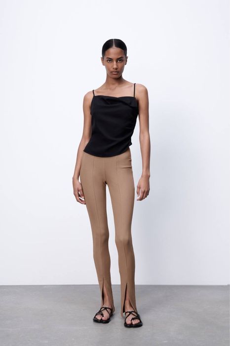 Коричневые Лосины /леггинсы Zara