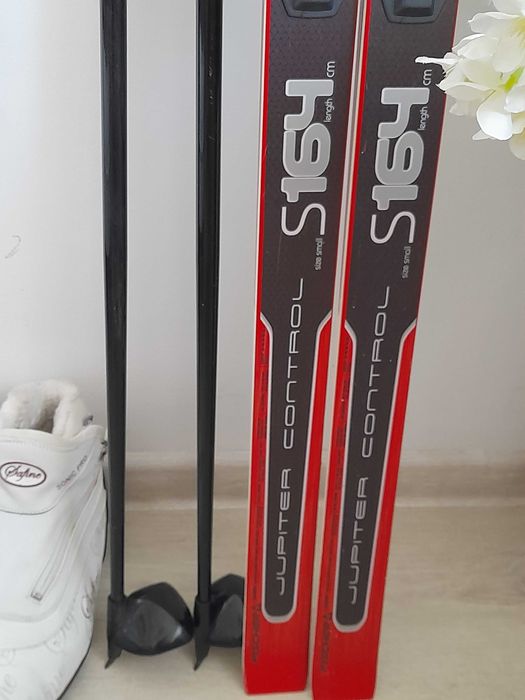 Narty biegowe Fischer Jupiter Crown 164cm + kijki