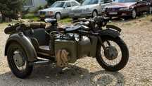 Ural K-750 KMZ 750 z koszem kaśka Dniepr ural militarny zabytek 1969r