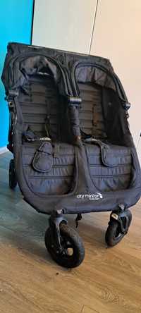 Wózek bliźniaczy Baby Jogger CityMini GT, pałąk, osłona p-deszczowa