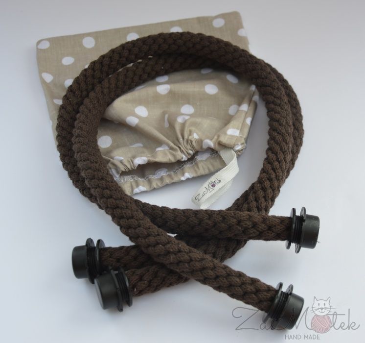 Liny Uchwyty do Obag Gwinty czekolada 52cm mini, standard itp. pachnąc