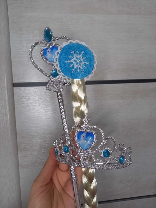 Набір Ельзи Ельза Холодне серце Frozen корона коса чарівна паличка
